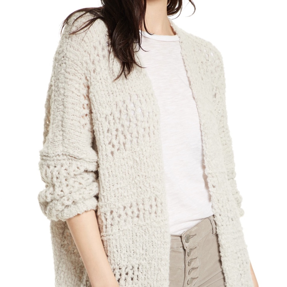 free people saturday morning ivory cardigan